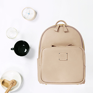 SQUARE MINI OFFICE LEATHER BACKPACK