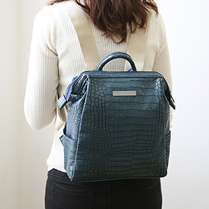 OFFICE LEATHER WIRE BACKPACK MINI
