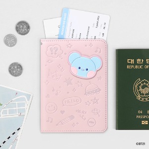 BT21 minini 레더패치 여권 커버- 코야(KOYA)